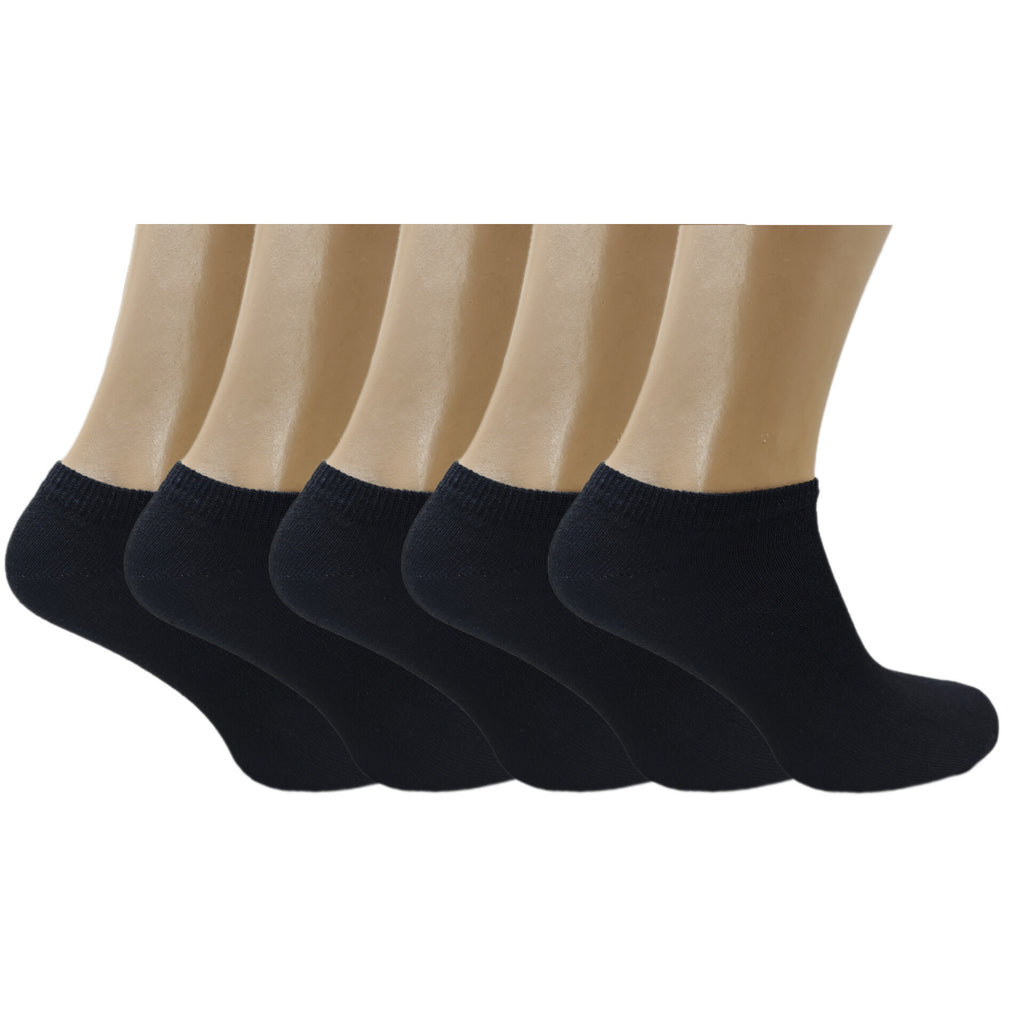 5,10,15,50 pairs. Low Cut Black Socks Everyday Socks For Men And Women, Size 4 7