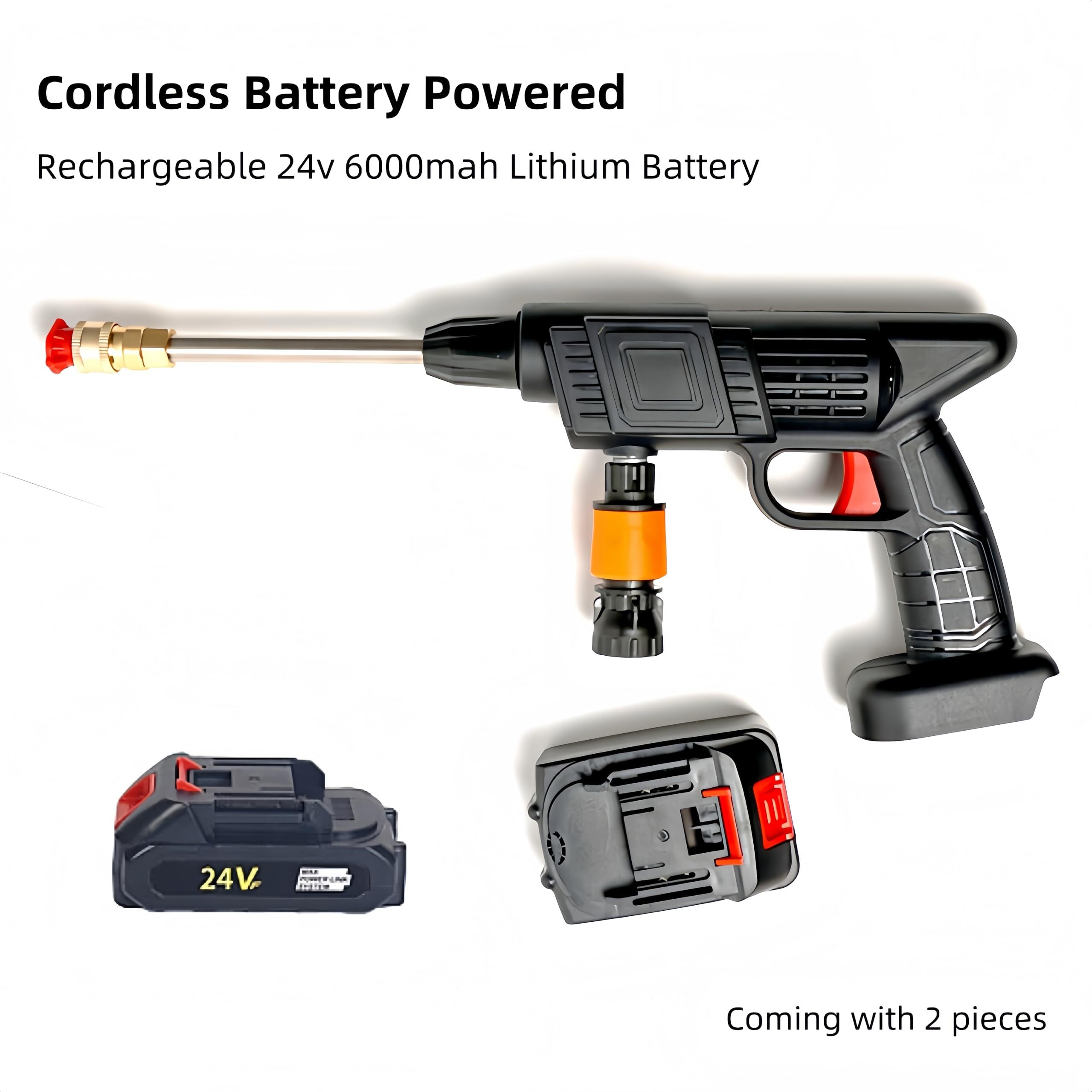 1 Electric Cordless High Pressure Car Washing Gun